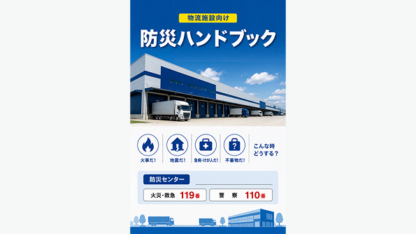 物流施設向け防災ハンドブックの表紙